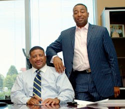 In Oct. 2012, Cris Carter, chairman (right), and John Carter, president (left), of the company known then as Carter Brothers LLC, sold the fire &amp; life safety and commercial portion of their business to Tyco Integrated Security.