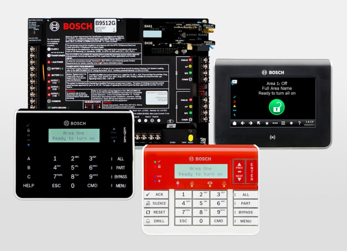 Bosch&rsquo;s new B9512G and B8512G Security Control Panels.