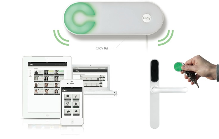 Clay by SALTO combines an easy to use web application and mobile app for access management, with high quality and designer hardware that is quick to install, at less than 70 percent of the cost.