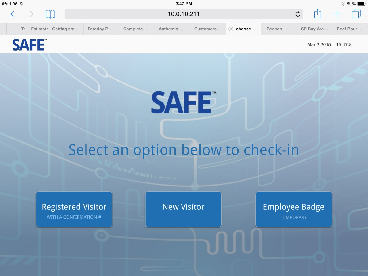 Quantum Secure's new SAFE Visitor Kiosk solution.