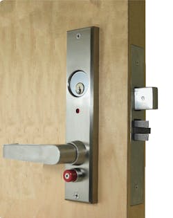Securitech&apos;s QID (Quick Intruder Deadbolt) classroom lock.