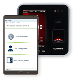 Suprema’s biometric devices are integrated into the AXIS A1001 Network Door Controller, an open, non-proprietary platform. Suprema’s biometric devices are integrated into the AXIS A1001 Network Door Controller, an open, non-proprietary platform.
