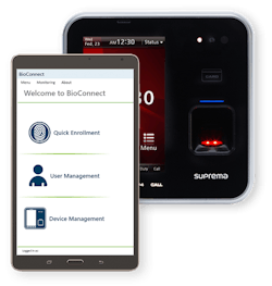 Suprema’s biometric devices are integrated into the AXIS A1001 Network Door Controller, an open, non-proprietary platform. Suprema’s biometric devices are integrated into the AXIS A1001 Network Door Controller, an open, non-proprietary platform.