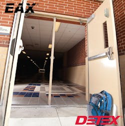 The Detex Battery Operated Door Prop Alarm is designed for applications where doors may be used but not held open