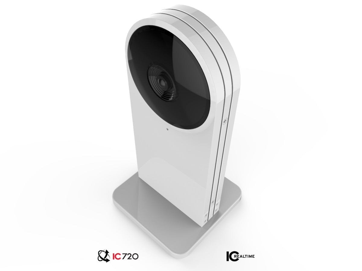 IC Realtime&apos;s IC720 360x360 Virtual PTZ (pan, tilt, zoom) video camera.