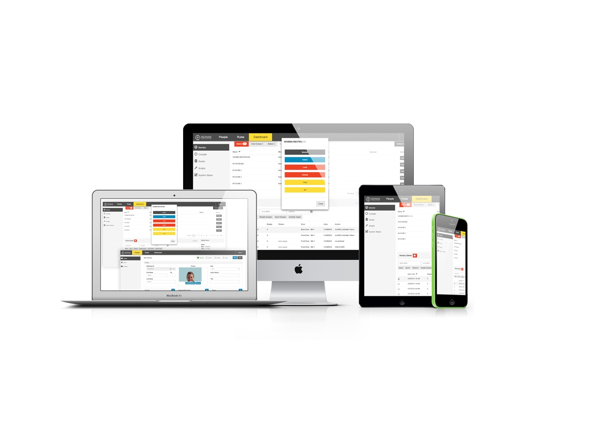 ISONAS' EasyWeb 2015 browser-based software allows users to manage their credentials and monitor access points in real-time across the globe.