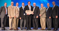 John Knox (middle) joined the ranks of ESA Weinstock Award winners for lifetime achievement. John Knox (middle) joined the ranks of ESA Weinstock Award winners for lifetime achievement.