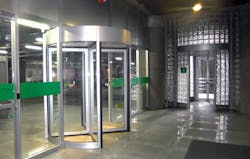 Four Tourlock 180+90 security revolving doors from Boon Edam have been installed at the headquarters of the largest public utility services in Medellin, Colombia. Four Tourlock 180+90 security revolving doors from Boon Edam have been installed at the headquarters of the largest public utility services in Medellin, Colombia.