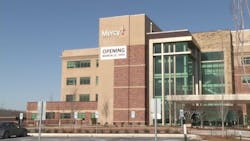 The new 900,000-square foot, $465 million, state-of-the-art facility replaces the former St. John’s Regional Medical Center, which was reduced to a shell after the EF-5 tornado hit Joplin. Following the disaster, there were 161 fatalities, more than 1,000 injuries and damages totaling an estimated $2.8 billion in the southwestern Mo. community. Restoring the hospital as quickly as possible was a priority of the Mercy health system, which committed to rebuilding soon after the tornado disaster. The new 900,000-square foot, $465 million, state-of-the-art facility replaces the former St. John’s Regional Medical Center, which was reduced to a shell after the EF-5 tornado hit Joplin. Following the disaster, there were 161 fatalities, more than 1,000 injuries and damages totaling an estimated $2.8 billion in the southwestern Mo. community. Restoring the hospital as quickly as possible was a priority of the Mercy health system, which committed to rebuilding soon after the tornado disaster.