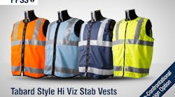 PPSS Group&apos;s new &apos;Tabard Style&apos; stab-resistant vests.