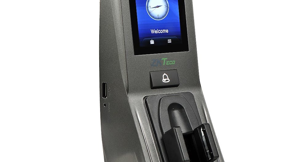 Key FV 350 features include an intuitive graphical user interface and touch screen display for a rich user experience, and advanced access control functions based on time zones, groups and unlock.