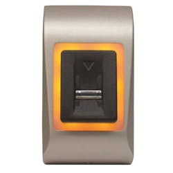 Camden Door Controls' new CV-945 fingerprint reader. Camden Door Controls' new CV-945 fingerprint reader.
