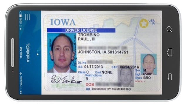 Iowa Department of Transportation (DOT) employees are the first in the nation to use the MorphoTrust mobile driver license (mDL) software.