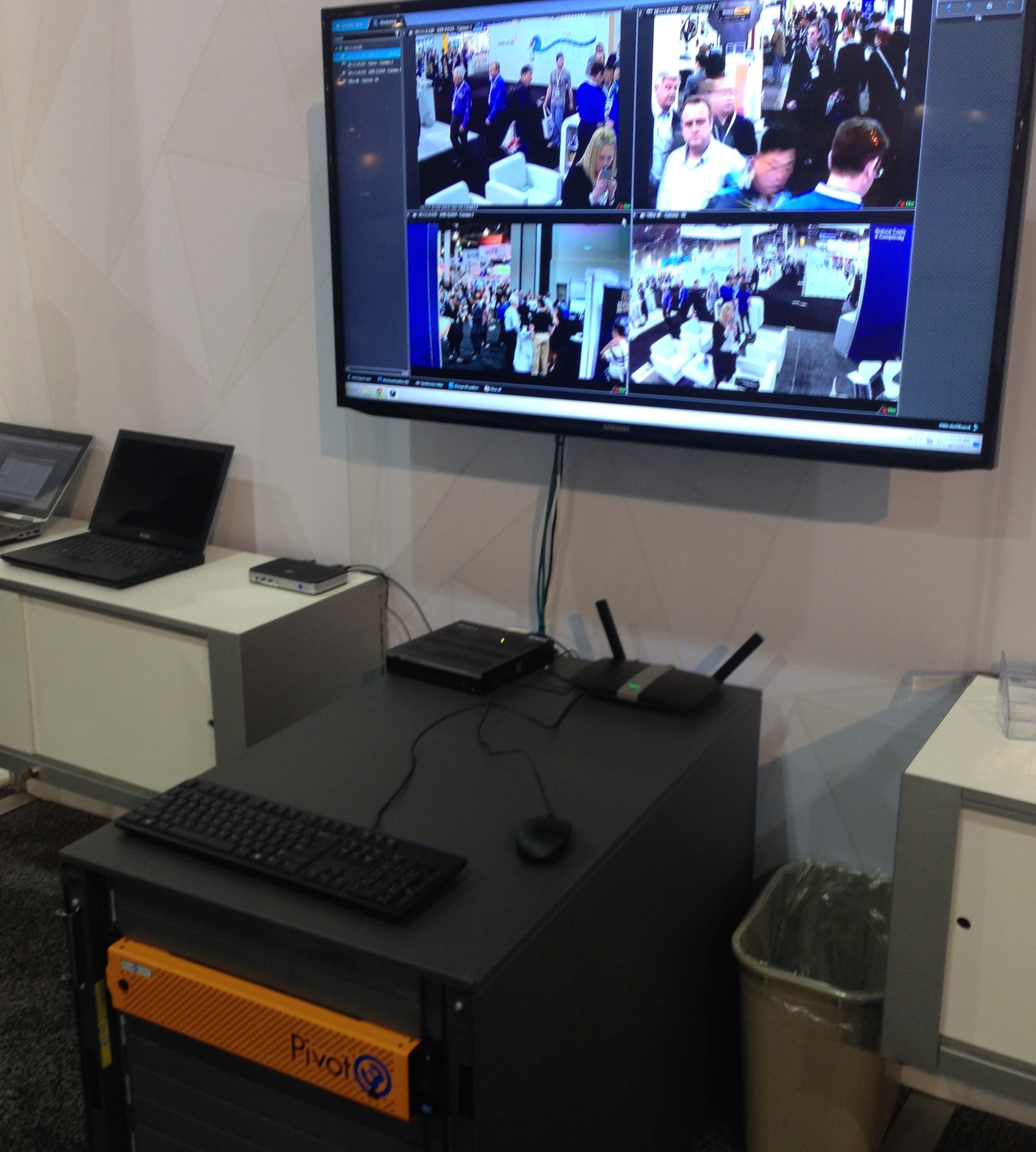 At this year's ASIS show, Pivot3 is highlighting their Virtual Security Server, which virtualizes all of the client workstations dedicated to security and video surveillance applications within an organization. Within their traditional server and storage infrastructure solutions, the company is continuing to increase their storage density to meet the changing demands of the marketplace. Among these new high-density solutions is a 96-terabyte storage server appliance, which can scale up to 1.2 petabytes in a single array, along with a new 128-terabyte storage appliance.