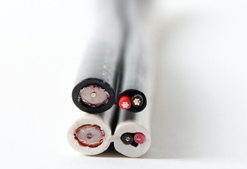 This photo shows the difference in a compliant cable (top) and a non-compliant cable (bottom). While cables are often thought of as commodities, even in the professional trades, the truth is that the cables that tie your complex systems together are one of the most important components of the project. The problem of fraudulent and non-compliant cables being imported isn&rsquo;t just about cables with the wrong labels on them. It&rsquo;s also about poor construction, and use of materials that present performance and safety risks.