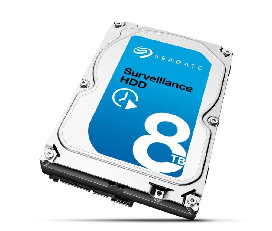 In an effort to meet evolving market demand, Seagate recently unveiled a new 8-terabyte hard disk drive specifically tailored for surveillance applications. Engineered to run 24/7, the drive can store over 800 hours of high-definition content captured by up to 64 cameras simultaneously recording HD content.
