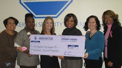 From l-r: Jacqueline Richardson, Ackerman Security Systems, Stephanie Johnson, Ackerman Security Systems, Susan Casella, RN,OCN Northside Hospital, Natisha Williams, Ackerman Security Systems, Lois Whitfield, Ackerman Security Systems, and Valerie Ponder, Ackerman Security Systems. From l-r: Jacqueline Richardson, Ackerman Security Systems, Stephanie Johnson, Ackerman Security Systems, Susan Casella, RN,OCN Northside Hospital, Natisha Williams, Ackerman Security Systems, Lois Whitfield, Ackerman Security Systems, and Valerie Ponder, Ackerman Security Systems.