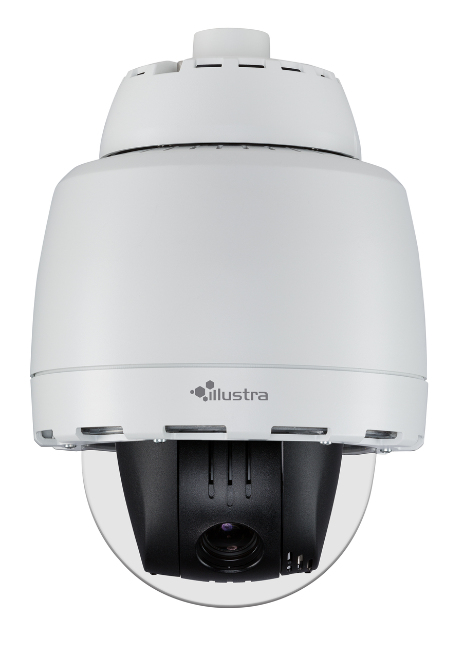 The new Illustra Pro PTZ camera offers 30x optical zoom and 12x digital zoom, compared with the 20x zoom of the previous Illustra PTZ model. The combination of the PTZ&rsquo;s advanced optical capability and high quality HD resolution video allows users to identify critical details such as reading license plate characters at distances of more than 1,000 away from the camera.