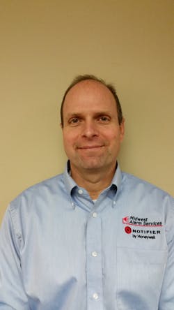 Doug Richard took over as president of Midwest Alarm Services. Doug Richard took over as president of Midwest Alarm Services.