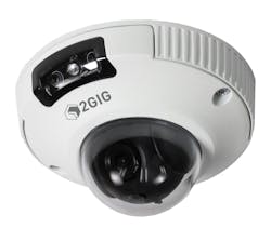 The 2GIG Indoor/Outdoor Mini Dome camera. The 2GIG Indoor/Outdoor Mini Dome camera.