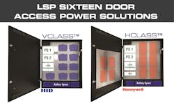 LifeSafety Power recently added 8- and 16-door Honeywell Pro-Watch Access Systems to its FlexPower HCLASS portfolio of power solution enclosures. In addition, the company also now supports 16-door HID VertX Access Systems (in addition to 2, 4, 6 and 8) with the FlexPower VCLASS enclosure with integral system power, locking power and access controller boards in a configuration that promotes efficient wiring and faster installation. LifeSafety Power recently added 8- and 16-door Honeywell Pro-Watch Access Systems to its FlexPower HCLASS portfolio of power solution enclosures. In addition, the company also now supports 16-door HID VertX Access Systems (in addition to 2, 4, 6 and 8) with the FlexPower VCLASS enclosure with integral system power, locking power and access controller boards in a configuration that promotes efficient wiring and faster installation.
