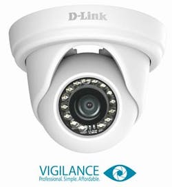 D-Link&apos;s new Vigilance full HD outdoor mini dome network camera.