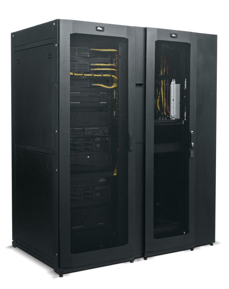 The new End Cable Chase is a full-height, slim enclosure option that optimizes the space at the end of an enclosure bay by allowing additional devices to be mounted, including those that would otherwise reside on the wall. This enables the containment of all system components in one enclosure, which adds an additional level of security, frees up space on the wall, and reduces the amount of wiring necessary. The Internal Cable Duct securely and efficiently routes cables within 30&apos;-wide SNE enclosures, ensuring signal performance and system reliability for mission-critical applications.