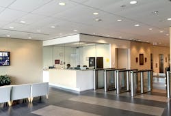 Shell Chemical LP, located in Deer Park, Texas, has installed seven Boon Edam Swinglane 900 turnstiles to improve access control between their administrative building and the production facility. Shell Chemical LP, located in Deer Park, Texas, has installed seven Boon Edam Swinglane 900 turnstiles to improve access control between their administrative building and the production facility.