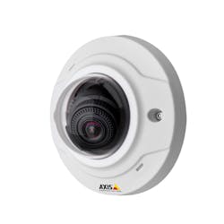 One of Axis Communications' new M30 Series mini dome network cameras. One of Axis Communications' new M30 Series mini dome network cameras.
