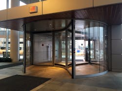 The entrance solution from Boon Edam serves as a vestibule for several entrances at two of the health network’s medical facilities. Automatic Entrances of Wisconsin (AEW Inc.) counts the Froedtert installations among the more than 100 Boon Edam large diameter revolving door installations that AEW Inc. has installed for medical facilities throughout the state. The entrance solution from Boon Edam serves as a vestibule for several entrances at two of the health network’s medical facilities. Automatic Entrances of Wisconsin (AEW Inc.) counts the Froedtert installations among the more than 100 Boon Edam large diameter revolving door installations that AEW Inc. has installed for medical facilities throughout the state.