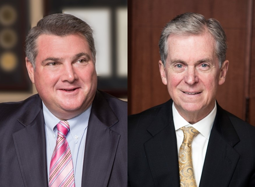 Steve Jones (left), Chief Executive Officer of Universal Services of America, will serve as the CEO of the combined company, and Bill Whitmore (right), CEO of AlliedBarton, will serve as its Chairman of the Board.
