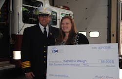 This year&rsquo;s first-place winner was Katherine Waugh of Joel Barlow High School in Easton, CT. Her father, Steven Waugh, is chief at Easton Volunteer Fire Company #1 and was on the front line when Hurricane Sandy struck Connecticut.