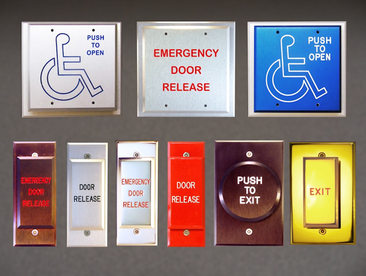 Dortronics push button switches make handicap access easier Security