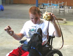 As part of a new annual tradition at ASIS, Security-Net has decided to take the funds they once used on booth giveaways and instead make a contribution to a charity in the host city of the conference. This year's recipient, Operation Freedom Paws, trains veterans to train their own dogs and certify them together as a service team as part of a 48-week program. The program helps veterans with post-traumatic stress, traumatic brain injury and other physical or neurological issues. As part of a new annual tradition at ASIS, Security-Net has decided to take the funds they once used on booth giveaways and instead make a contribution to a charity in the host city of the conference. This year's recipient, Operation Freedom Paws, trains veterans to train their own dogs and certify them together as a service team as part of a 48-week program. The program helps veterans with post-traumatic stress, traumatic brain injury and other physical or neurological issues.