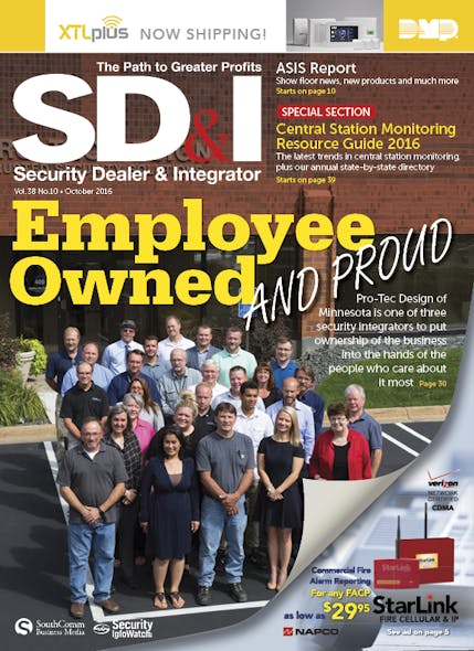 SD&amp;I Oct. 2016 Cover Story: How three security integration firms have taken advantage of ESOPs to put ownership of the business into the hands of the people who care about it most