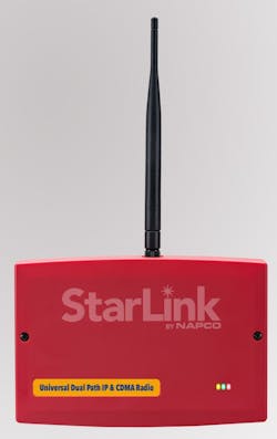 Napco&rsquo;s StarLink Fire Dual Path Cellular &amp;/or IP Radio.
