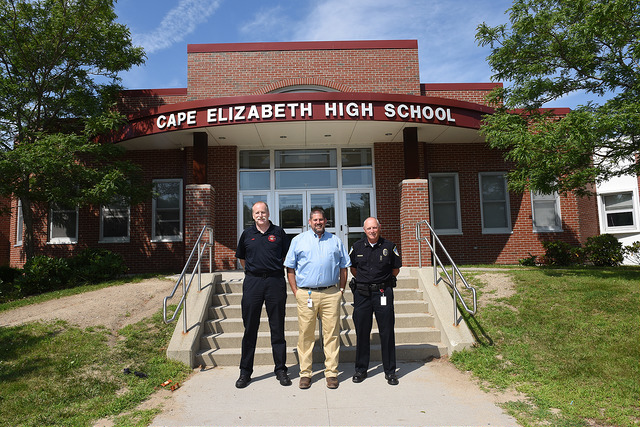 What began as a call for service quickly morphed into updating security throughout the town and at the Cape Elizabeth Schools (which include a high school, middle school and Pond Cove Elementary School) with upgraded, integrated access control with lockdown capabilities, video surveillance, intercom and audio recording.