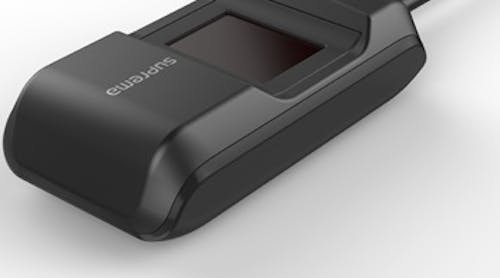 Suprema&apos;s BioMini Slim 2 fingerprint authentication scanner.