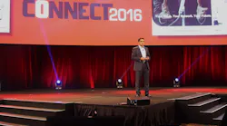 Inder Reddy, Honeywell’s General Manager of Intrusion and Residential Solutions, introduced the Lyric Gateway product to dealers at the annual Honeywell Connect conference.