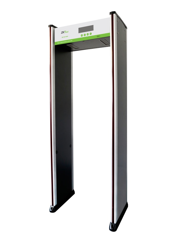 One of ZKAccess' new walk-through metal detectors.