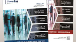 Camden Door Controls has announced that its 2017 Price List is now available in both U.S. and Canadian editions.