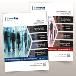 Camden Door Controls has announced that its 2017 Price List is now available in both U.S. and Canadian editions. Camden Door Controls has announced that its 2017 Price List is now available in both U.S. and Canadian editions.