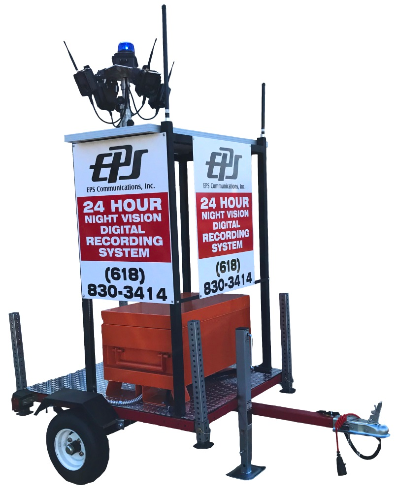 The EPS 24 Hour Recording System provides a nearly complete 360-degree surveillance, detection, and recording package that can quickly alert you via cellular carrier when a disturbance appears, day or night.