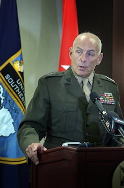 Marine Corps Gen. John F. Kelly holds a press conference June 4, 2013 in Doral, Fla. Donald Trump picked Kelly to lead the Homeland Security Department. Marine Corps Gen. John F. Kelly holds a press conference June 4, 2013 in Doral, Fla. Donald Trump picked Kelly to lead the Homeland Security Department.