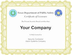 Security and alarm licensing requirements vary greatly from state to state. Security and alarm licensing requirements vary greatly from state to state.