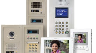 Aiphone Corp. has announced technology upgrades to its most popular product line, the GT Series multi-tenant video entry intercom system. Improved video camera quality in three new video entrance stations make identifying visitors easier and more precise than ever. Two slim-design tenant stations, with either 7- or 3 1/2-inch LCD screens, fit perfectly in apartment and condominium buildings, independent senior living facilities and student housing. A video line out allows the GT Series cameras to securely record lobby video onto a video management system (VMS).