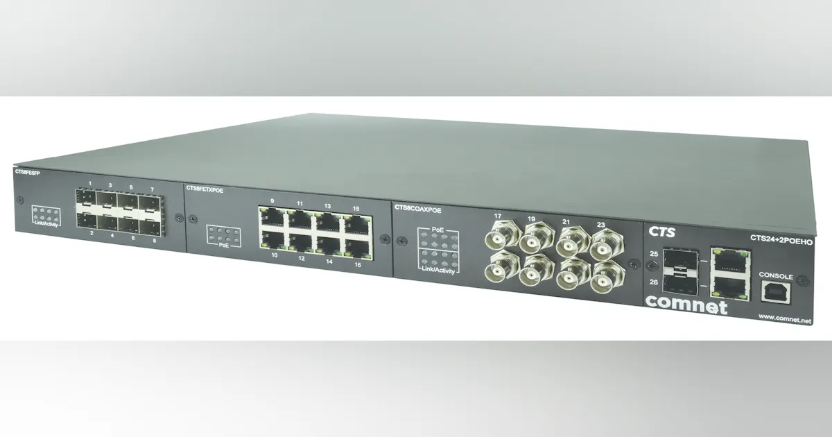 ComNet CTS 24-Port Modular Ethernet Switch | Security Info Watch