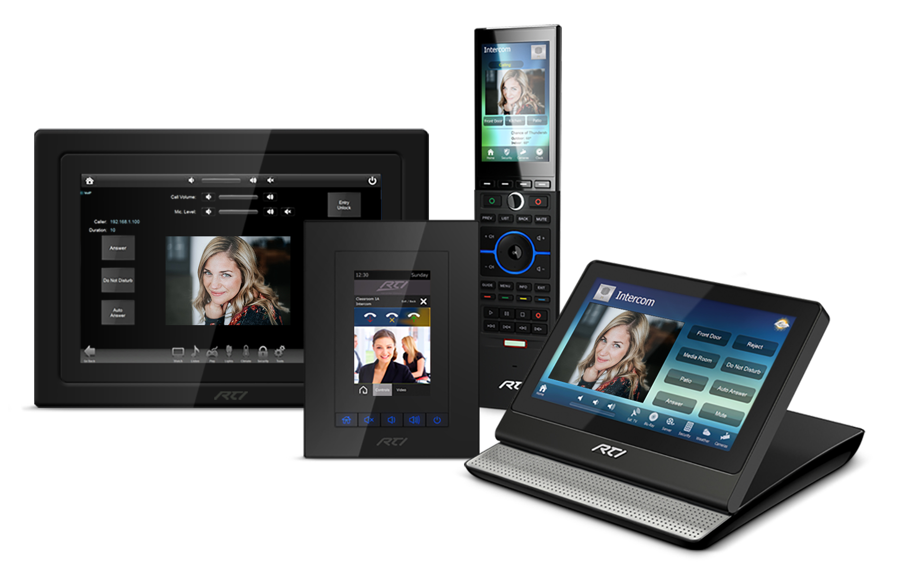 RTI's video intercom capabilities are supported on the KX3, KX7, and KX10 in-wall touchpanels, the CX7 and the upcoming CX10 countertop/under-cabinet touchpanels, as well as the company's flagship T3x &ndash; delivering the company's first video intercom-enabled handheld controller.