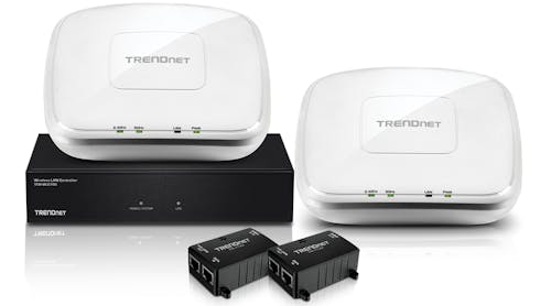The wireless controller kit features TRENDnet&rsquo;s new wireless hardware controller. In addition to simplified management and setup processes, the controller introduces next-generation technology to deliver seamless roaming capabilities for users moving from access point to access point on the same network.