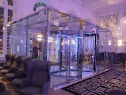 The Warwick Hotel Rittenhouse Square in Philadelphia, Pa. recently installed a Tournex revolving door from Boon Edam. The Warwick Hotel Rittenhouse Square in Philadelphia, Pa. recently installed a Tournex revolving door from Boon Edam.